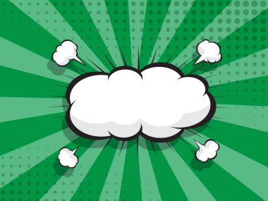 abstract comic book, pop art, background with speech bubble copy space vector illustration