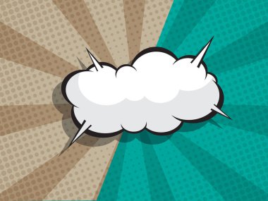 soyut çizgi roman, pop sanatı vs, boş konuşma baloncuğu yarım ton arkaplan çizimi ile düello dövüş karikatürü