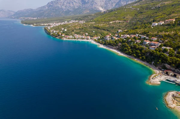 Top Uitzicht Zee Gezicht Zien Adriatische Zee Aan Een Van — Stockfoto