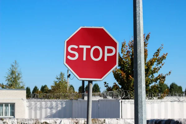 Señal Tráfico Internacional Stop Sign —  Fotos de Stock