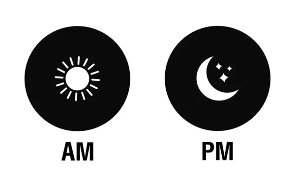 Και Σύμβολο Εικονίδιο Ήλιος Και Φεγγάρι Διανυσματική Επίπεδη Απεικόνιση Royalty Free Εικονογραφήσεις Αρχείου