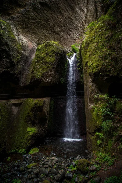 Wodospad Madeira Levade Parku Przyrody — Zdjęcie stockowe