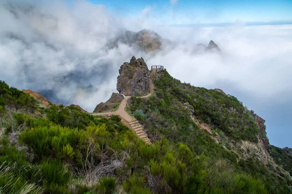 Berg Madeira Med Dimma — Stockfoto