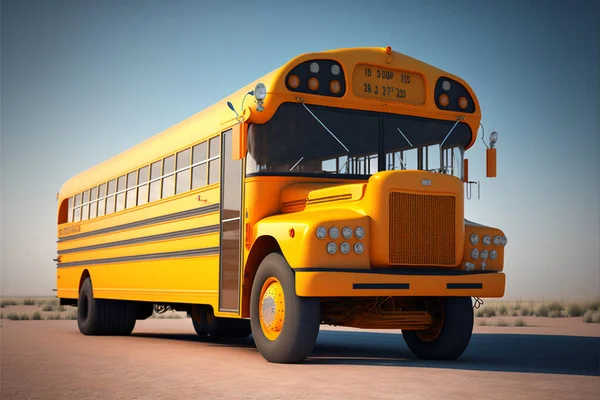 form of a school bus that looks happy indicates, front view