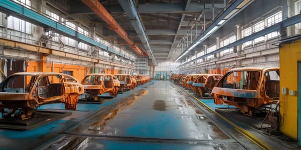 Production line of automobile plant, painting shop