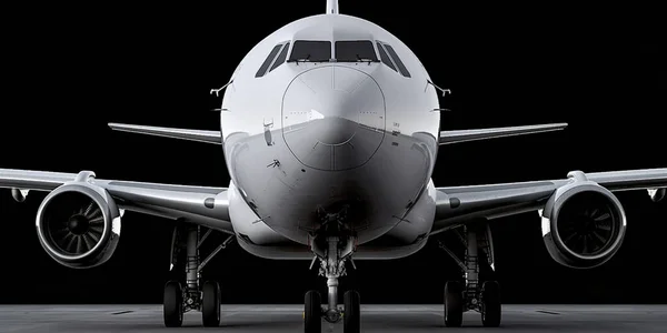 Cargo airplane front view