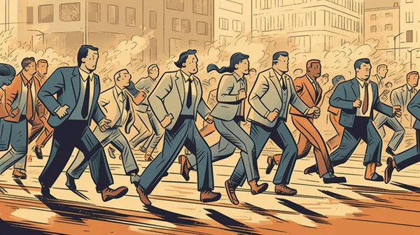 many business persons running