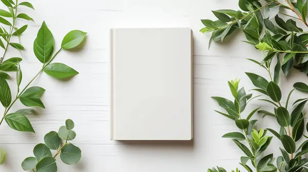 top view book cover, clean white background,