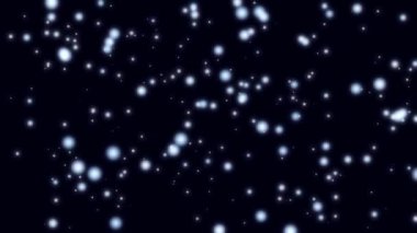 Seyirciye odaklanan parlak ışıklar, karanlık arka planda farklı renklerde parlayan parçacıklar gösteriyor. Canlandırılmış arka plan, şenlikli etkinlikler ya da görkemli kutlamalar için karanlıkta parlıyor.