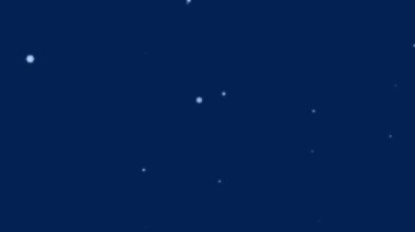 Canlandırılmış arka plan olarak düşen pek çok kar tanesi ve canlandırılmış kar taneleri kutsal arifenin karanlık gecesinde ve Noel 'de kış tatili için ışıl ışıl kar kristalleriyle yağan dekoratif kar kristalleriyle birlikte yağar.