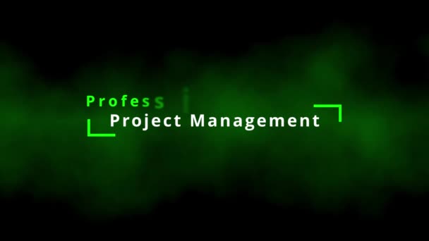 Професійна Гнучкість Управління Проектами Хмара Слів Гнучкість Тегів Хмара Рекомендованими — стокове відео