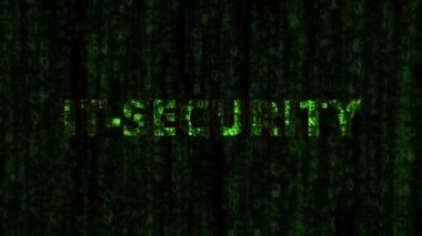 Matrix effect for it security with internet firewall against fraud or cyber crime with security breaches after hacking attacks with phishing and trojan virus infiltration results in data loss in cloud