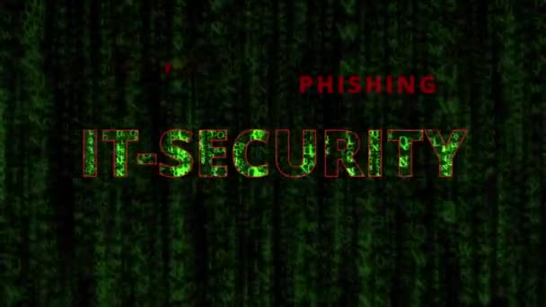 Matrix Effect Security Internet Firewall Fraud Cyber Crime Security Breaches — 비디오