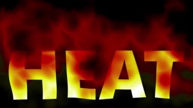 HEAT 'in soyut ateş arkaplanını eritmesi kırmızı turuncu alevlerin siyah üzerindeki soyut ateş hareketi ateş için cehennem sıcaklığı kadar sıcak ve sıcak olduğunu ve sıcak renklerde yanmanın tehlikeli olduğunu gösteriyor.