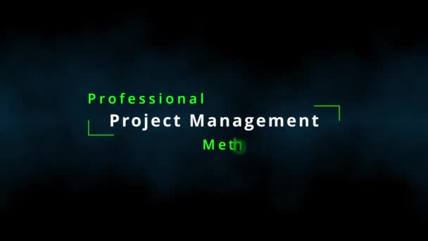 Profesionální Metodiky Projektového Managementu Pro Úspěšné Projektové Řízení Prostřednictvím Scrum — Stock video