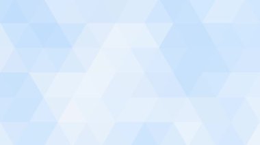 Mavi ve beyaz üçgenli üçgenler, soyut mavi ve beyaz tonlu mozaik arkaplan, ışık ve buzun serin renkleri gibi çokgen biçiminde geleceksel arka plan.