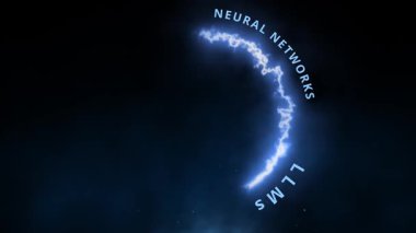 Nöral ağların evrimi olarak yapay zeka, büyük dil modelleri, makine öğrenimi ve yıldırım halka etkisi ile dijital dönüşüm algoritmaları tarafından üretilen yapay zeka