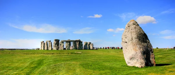 Krásný Výhled Prehistorické Místo Stonehenge Anglii Stock Fotografie