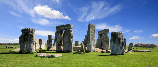 Hermosa Vista Del Sitio Prehistórico Stonehenge Inglaterra Imagen De Stock