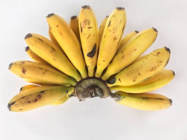 Sade beyaz arkaplan üzerinde plantain