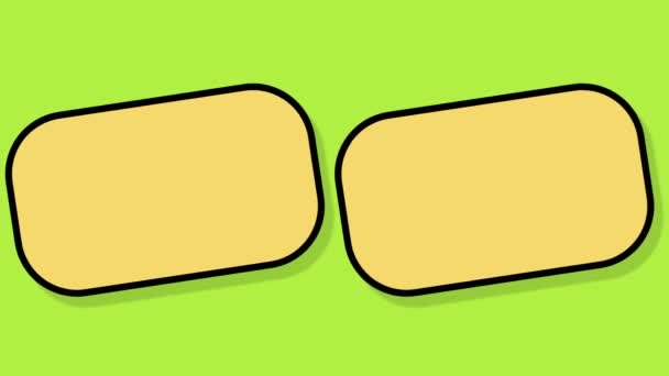 Animated Empty Yellow Boxes Can Filled Commonly Used Promotions Special — Vídeo de Stock