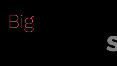 Big sale motion graphic Text for business promotion advertorial concept video banner element
