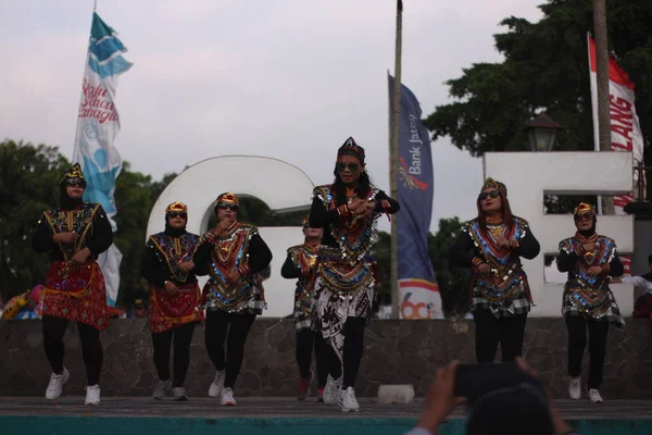 Jaranan Arts Performance Stage Celebration Anniversary City Magelang — Stock Photo, Image