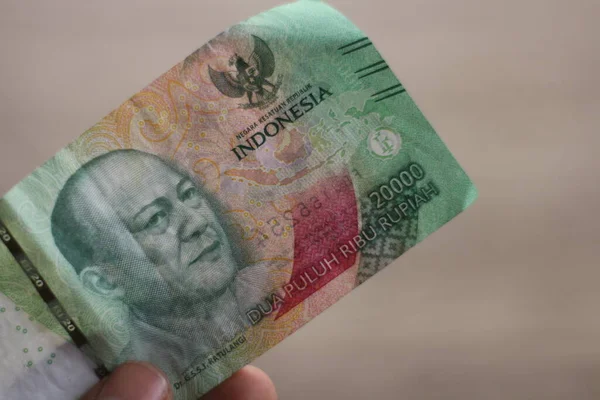 Indonesische Rupiah Geld Wazig Achtergrond — Stockfoto