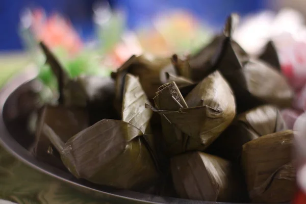 Lemper Een Traditionele Snack Uit Indonesië Gemaakt Van Lijm Rijst — Stockfoto