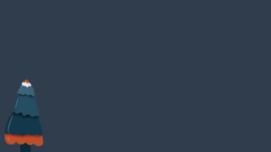 4k Animasyon Noel Satışı Arkaplanı Kopya Alanı, Çam Ağacı.