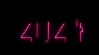 Mutlu yıllar 2024 Neon İşareti