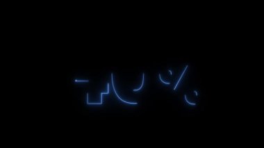 Animasyon% 40 indirimli Neon TEXT
