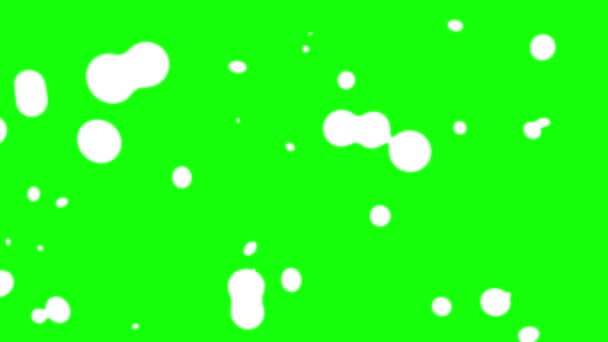 White Metaball Split Many Bubbles Meta Balls Deformation Motion Design — Stock Video