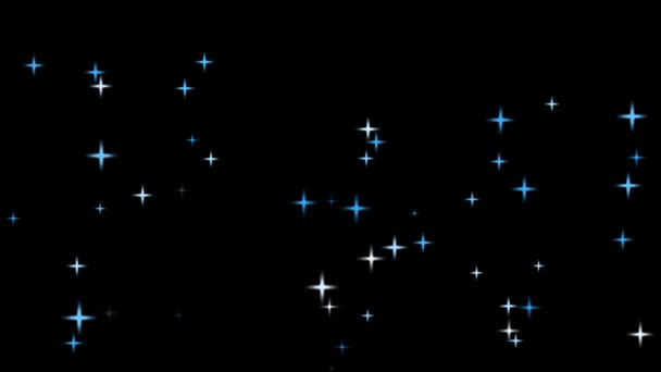 Funkelnde Sternenhimmel Animation — Stockvideo