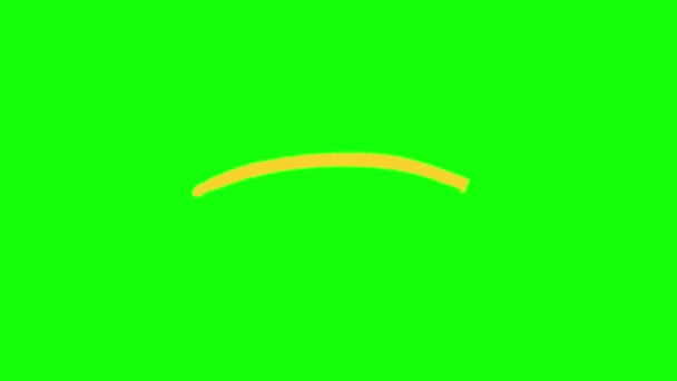 绿色屏风上的动画箭 — 图库视频影像