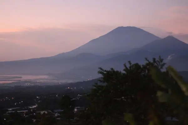 stock image clear sky in the morning in a mountainous area