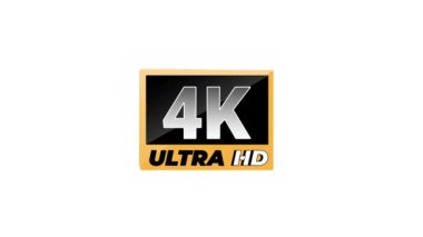 4k ultra hd. Modern teknoloji işaretleri. Hareket grafikleri.