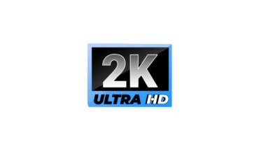 2k ultra hd. Modern teknoloji işaretleri. Hareket grafikleri.