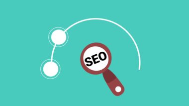 SEO, içerik stratejisi, sosyal medya ve animasyon sunumları, veri analizi de dahil olmak üzere dijital pazarlama üzerine çizgi film stili bilgilerini açıklayan 2D animasyon videosu.