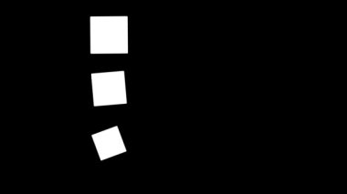 Canlandırılmış akış şeması simgesi. Çalışma süreci animasyonu. Adım adım organizasyon. Proje yönetim aracı. Onaylanmış hedef.