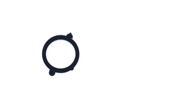 10 Gün Kaldı Zaman Etiketi, siyah pankart. Hareket grafikleri.