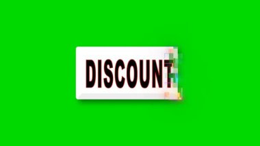 Piksel tarama canlandırması olan indirimli tuş