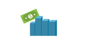 Finansal Büyüme ve Kâr Simgesi Animasyonu. Başarılı Yatırım.