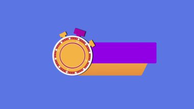 Bir dakika indirim! Etiketler. Alarm saati geri sayım logosu. Özel fiyat..