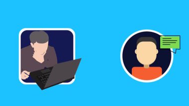 Takım çalışması iş dosyaları veya belgeleri canlandırılmış video resimleriyle sağlar