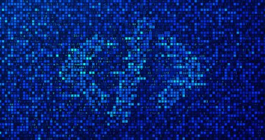 Programlama betiği veya kaynak kod arkaplanı grafiği