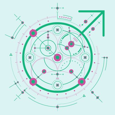Uluslararası erkek sağlık kampanyası için pankart tasarımı, erkeksi enerji kavramı, erkek sembolünün grafiği ve plan elementi