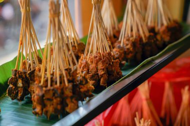 Padang 'ın satay dükkanının fotoğrafı satışa hazır.