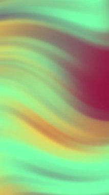 Yeşil, sarı ve dalgalı çizgileri olan kırmızı gradyan arka planlar, afişler, posterler ve enerjik bir hissi olan dijital tasarımlar için idealdir..