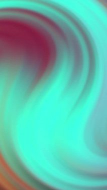 Dönen soyut deniz mavisi ve kestane rengi animasyon arka planı, canlı renk paleti ile arka plan, video ve modern sanat projeleri için uygundur..